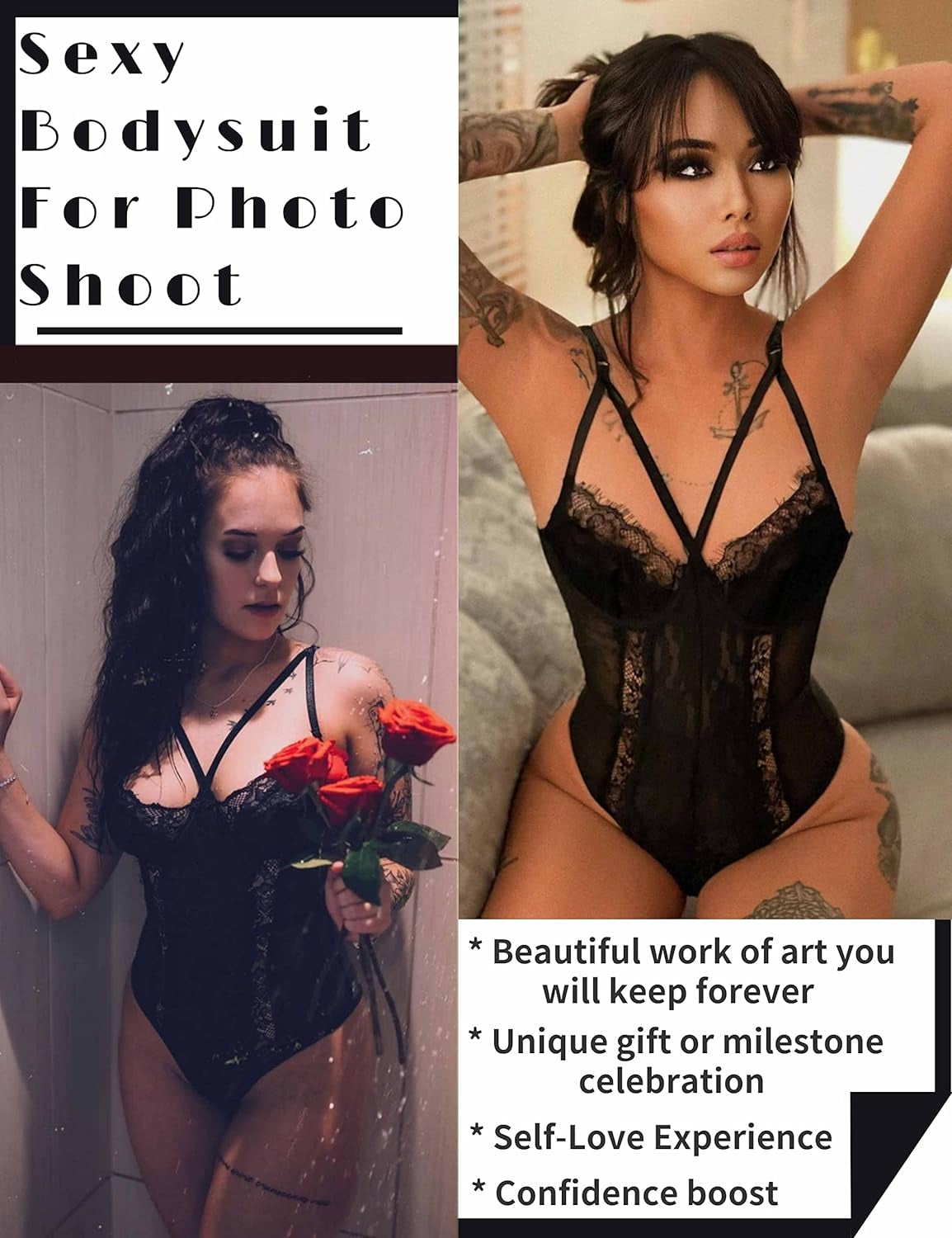 Seductive Eyelash Lace Strappy Teddy Babydoll Lingerie with Convenient Snap Crotch for Women