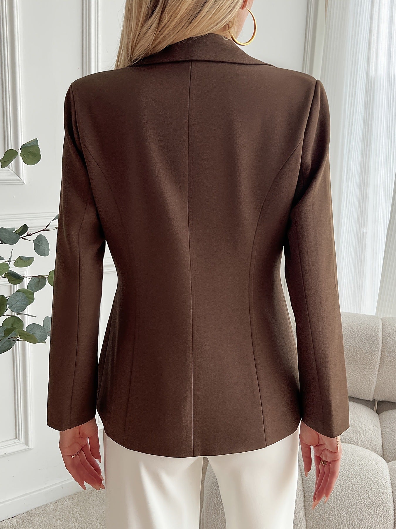 Stylish French Solid Color COAT