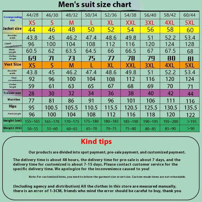 Business Casual Men's Three-piece Suit Suit