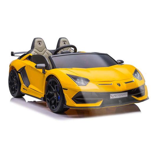 Exciting Lamborghini Aventador 24V Electric Car for Kids - Powered Ride-On Toy with Remote Control, Bluetooth Music, and Luxury Features!