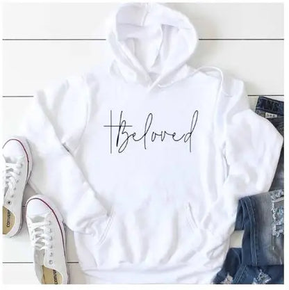 Embrace Your Faith in Style with Our Beloved Graphic Hoodies - Casual Cotton Sweatshirt Featuring Inspirational Bible Verses