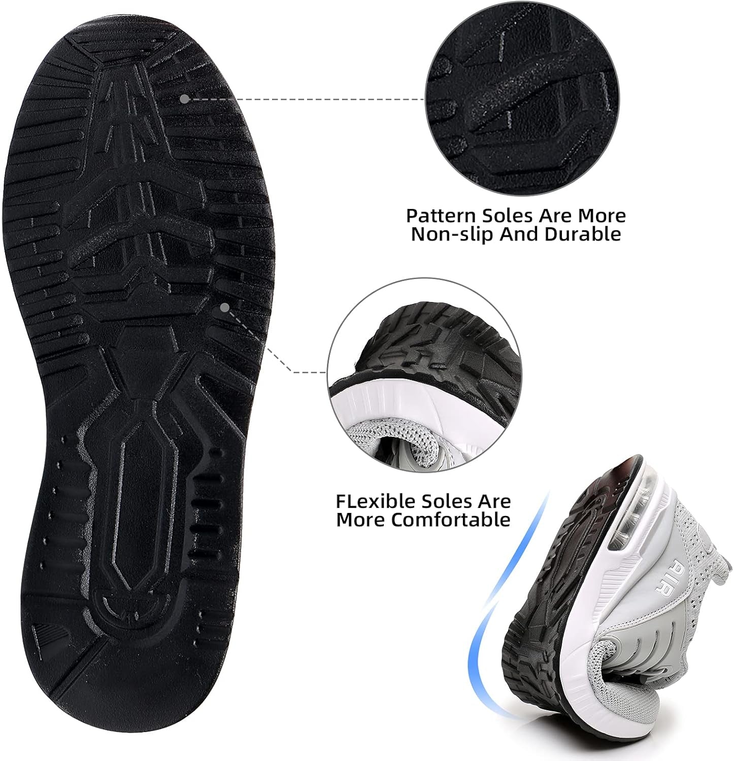 Experience Ultimate Comfort with Our Womens Lightweight Air Running Shoes - Breathable, No Tie Sneakers Perfect for Gym and Jogging!