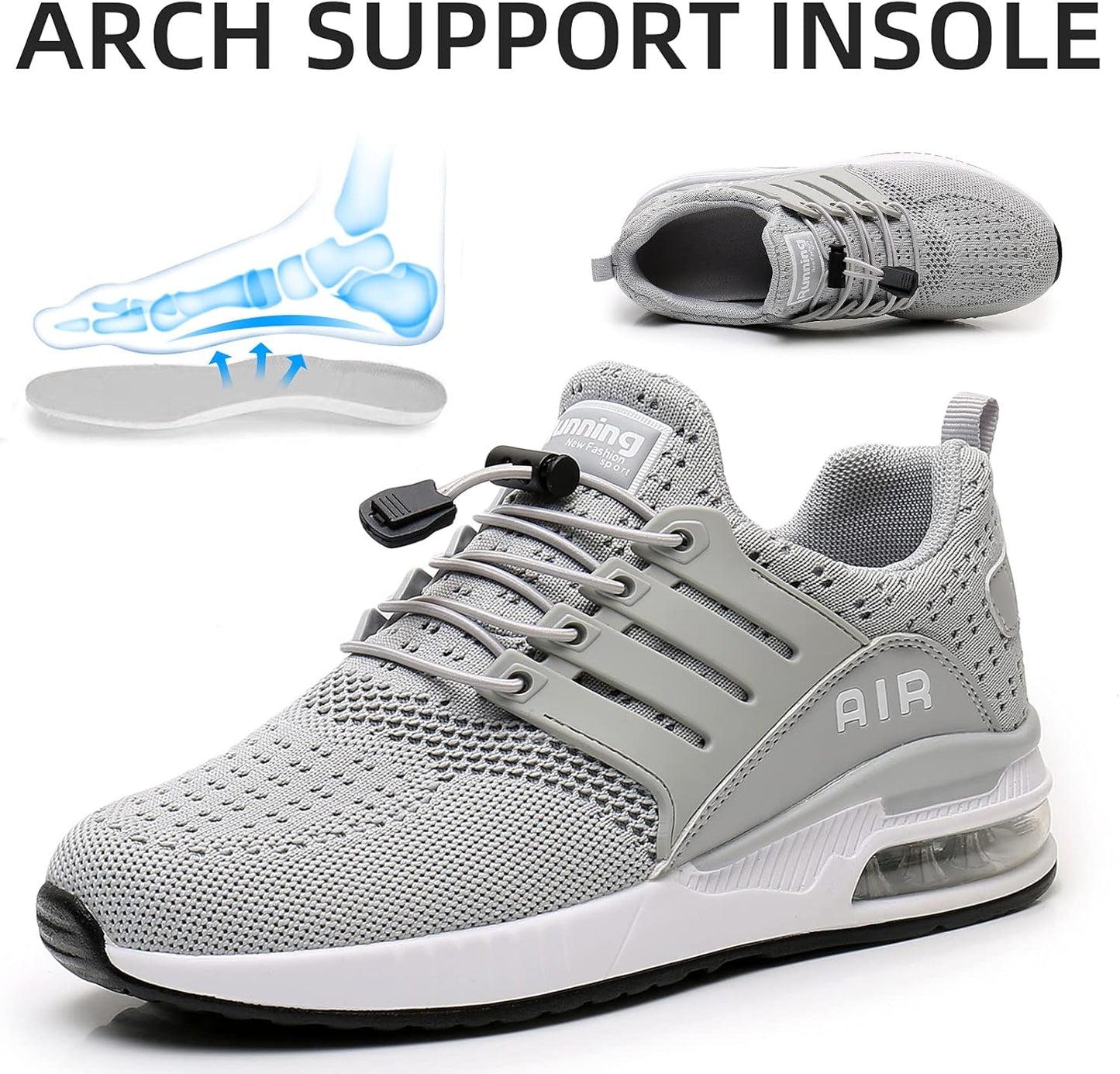 Experience Ultimate Comfort with Our Womens Lightweight Air Running Shoes - Breathable, No Tie Sneakers Perfect for Gym and Jogging!