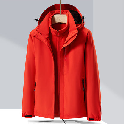 Three-in-one Removable Two-piece Thickened Waterproof Breathable Mountaineering Suit